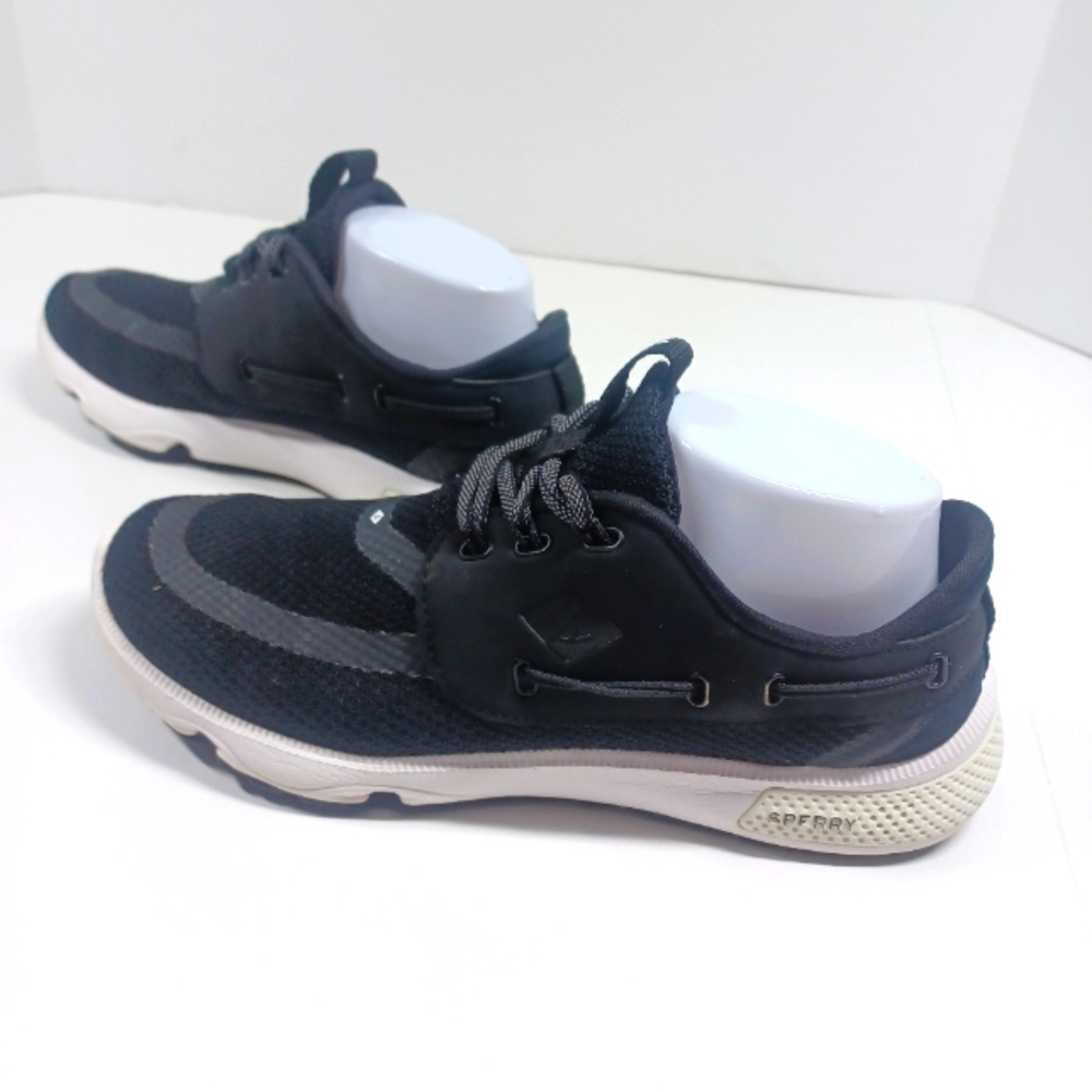 Sperry 7 Seas 3 Eyes Sneaker Boat Shoe Hybrid Style Shoes Men's Size 6 Black
